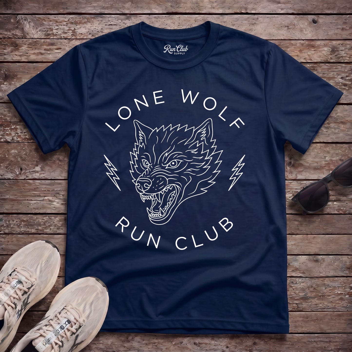 Lone Wolf Run Club Tech Tee