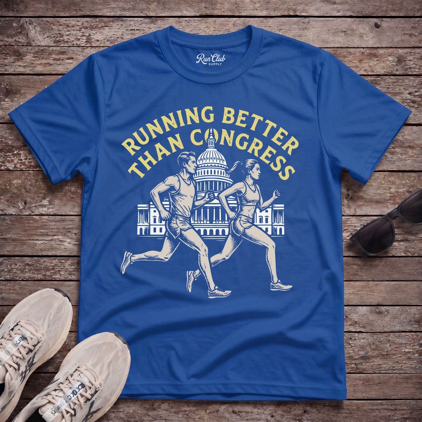 Running Better Than Congress Tech Tee