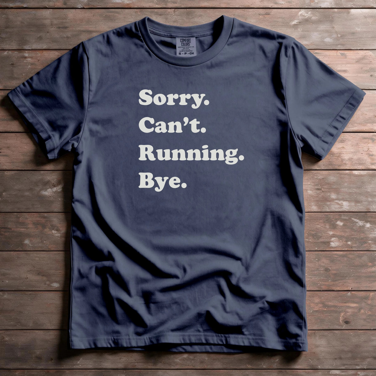 Sorry. Can't. Running. Bye.
