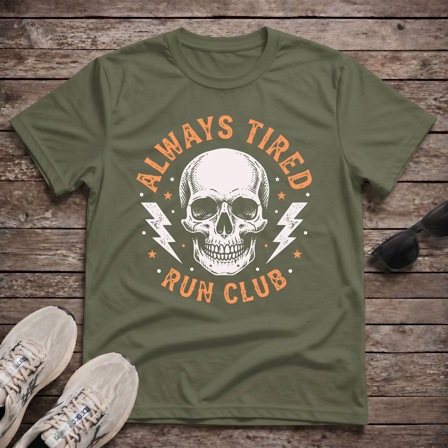 Always Tired Run Club Tech Tee
