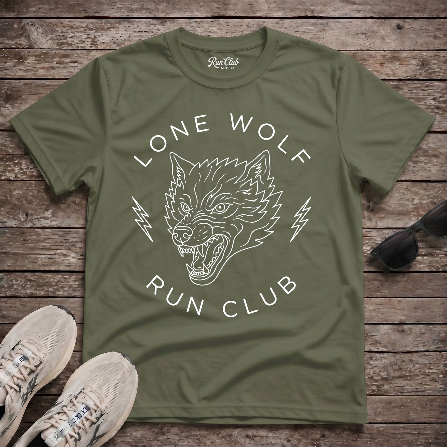 Lone Wolf Run Club Tech Tee