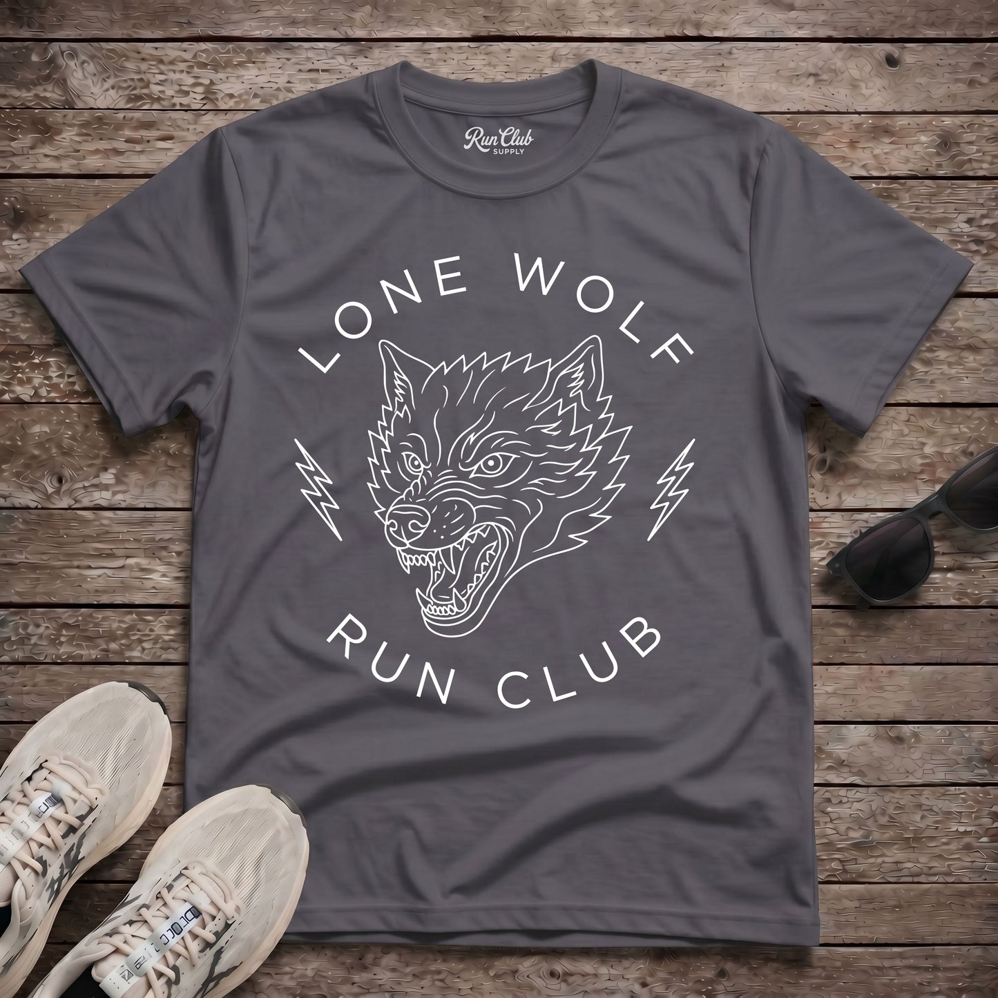 Lone Wolf Run Club Tech Tee