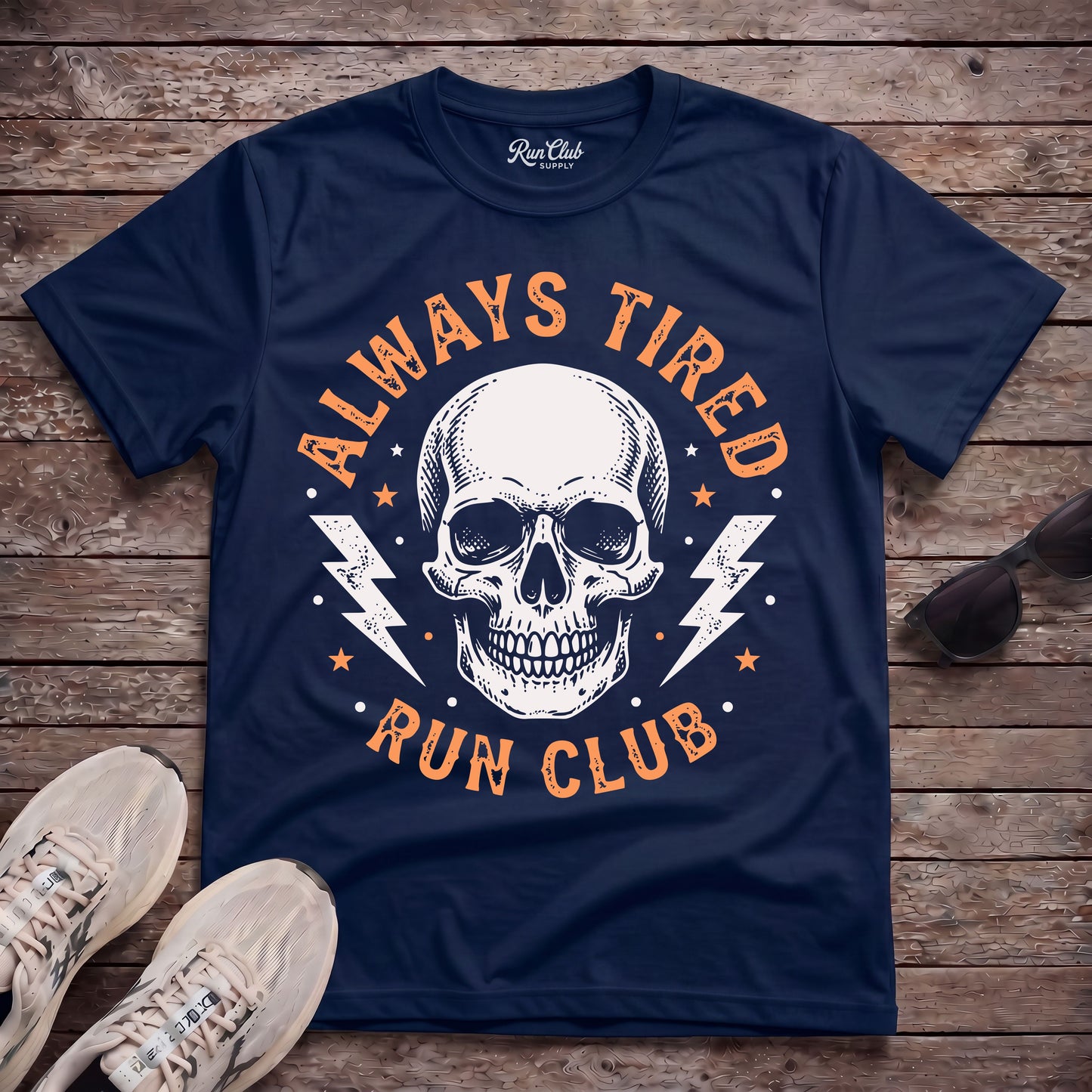 Always Tired Run Club Tech Tee
