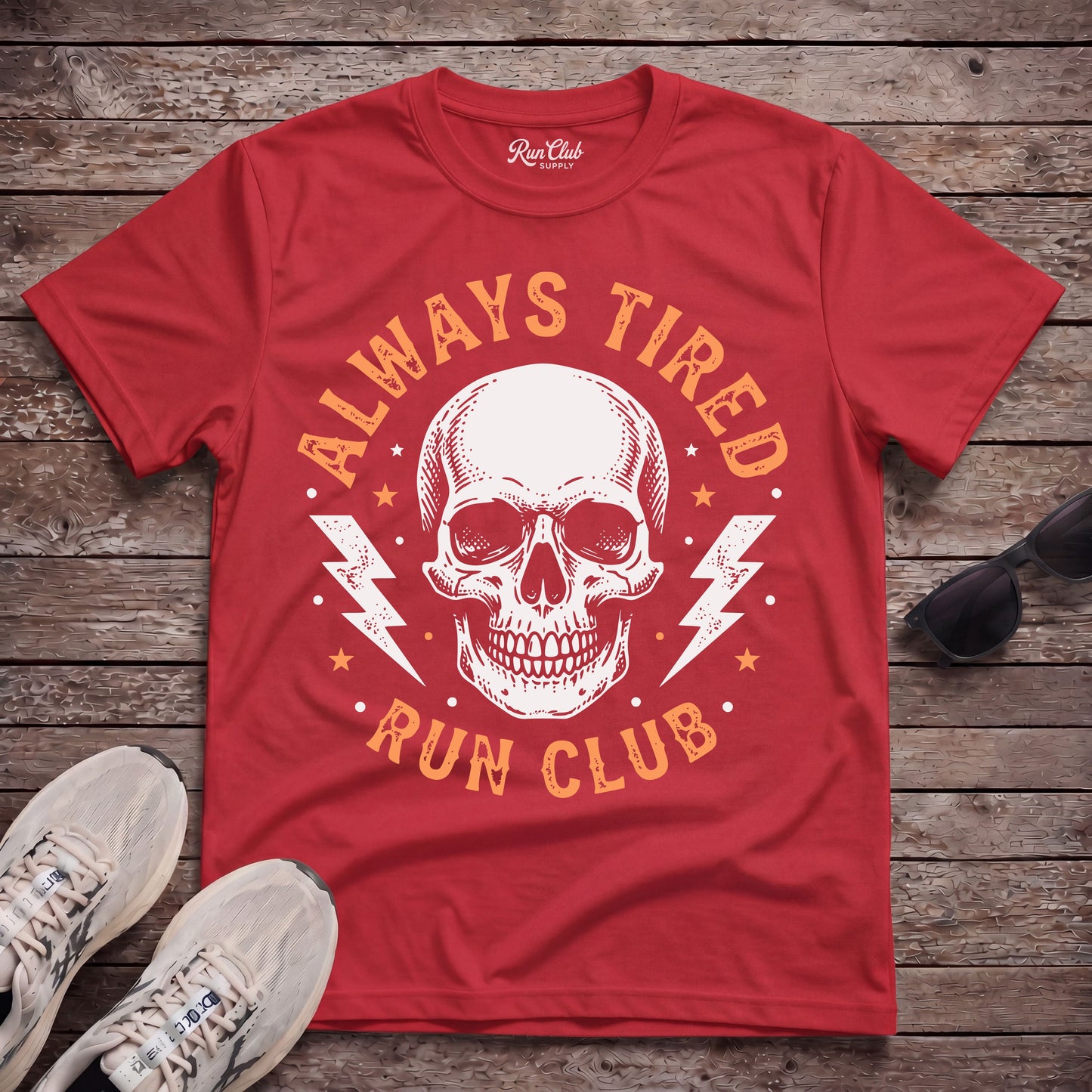 Always Tired Run Club Tech Tee