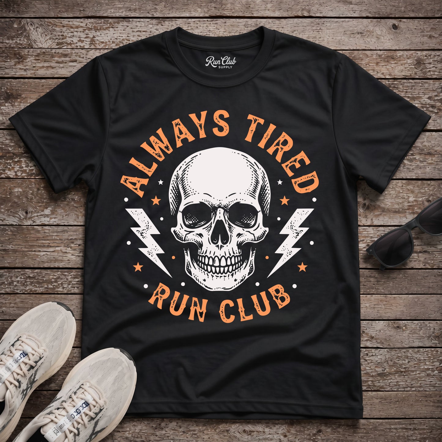 Always Tired Run Club Tech Tee