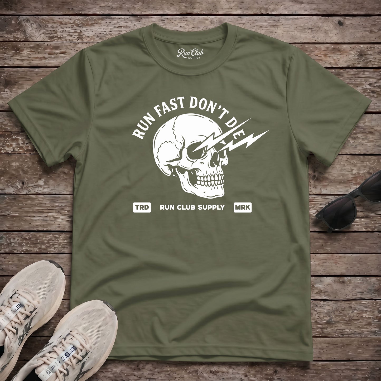 Run Fast Don't Die Tech Tee