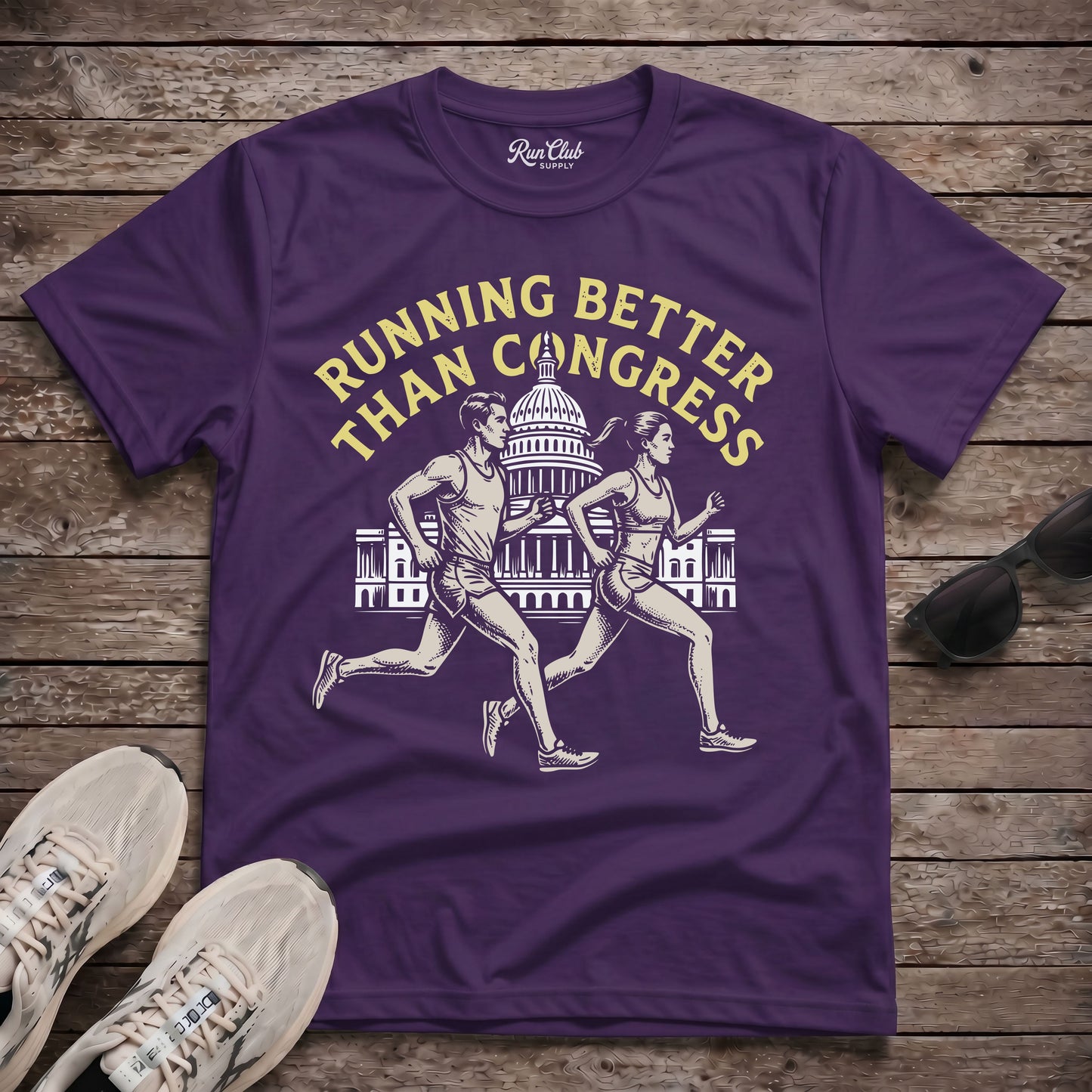 Running Better Than Congress Tech Tee