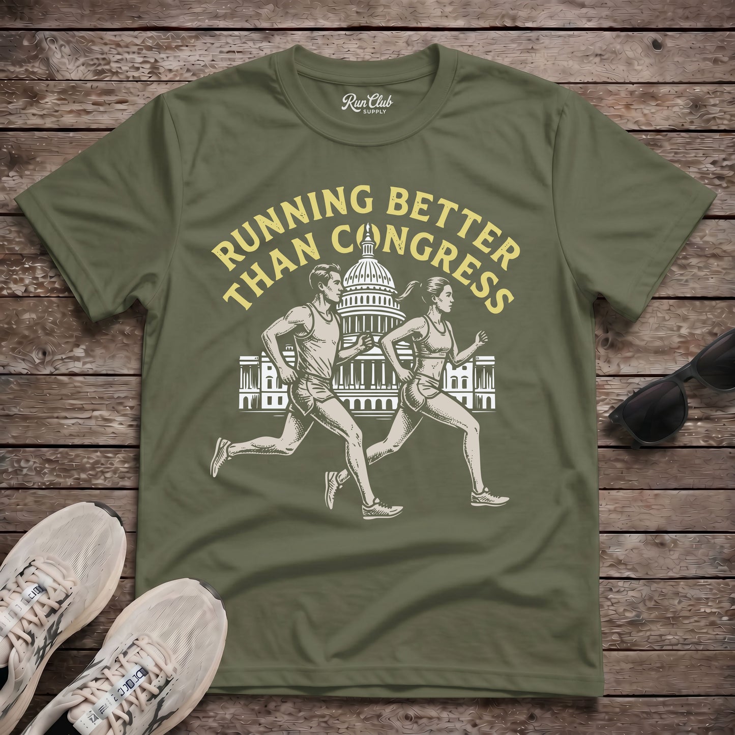 Running Better Than Congress Tech Tee
