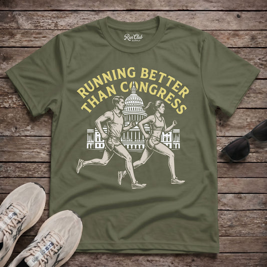 Running Better Than Congress Tech Tee