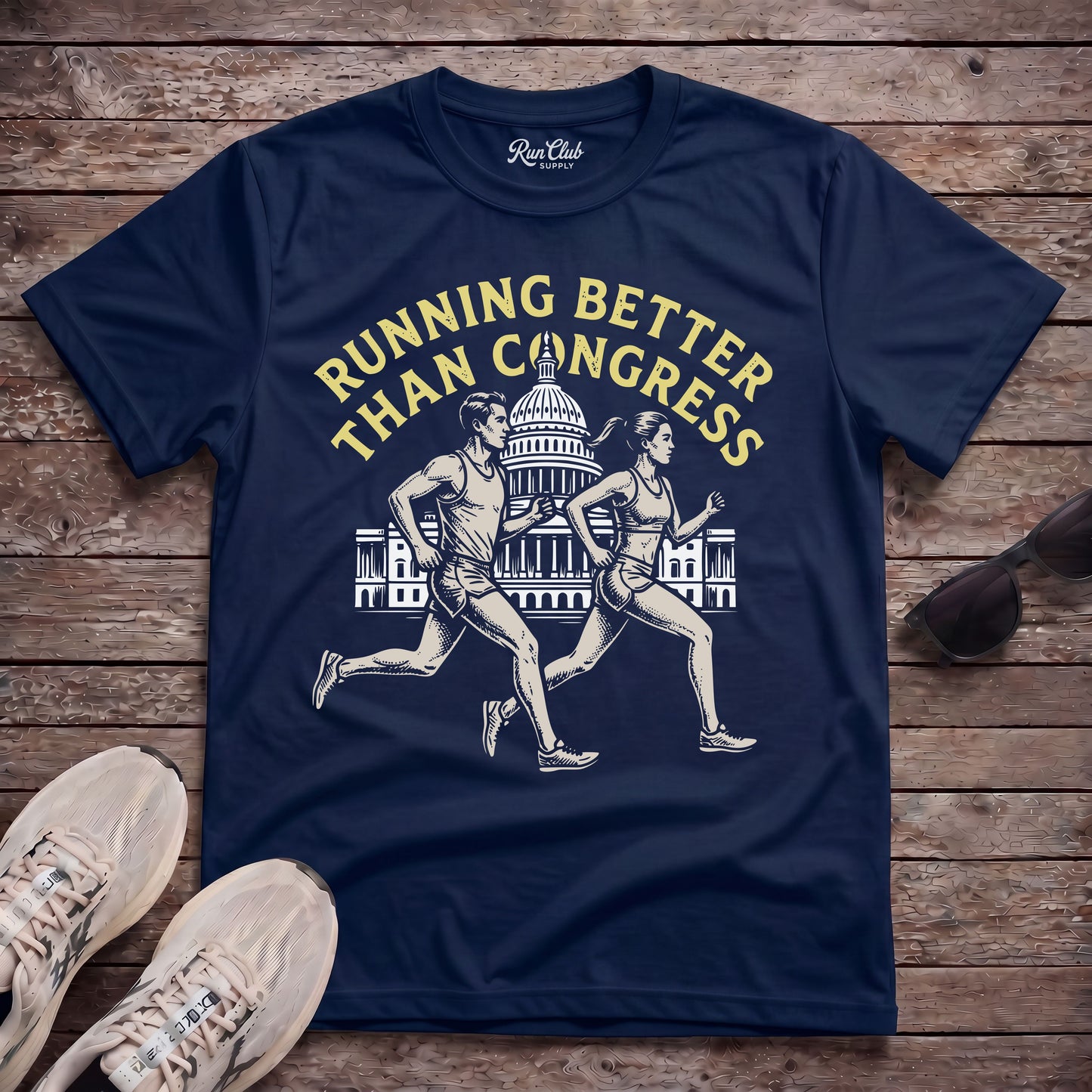 Running Better Than Congress Tech Tee