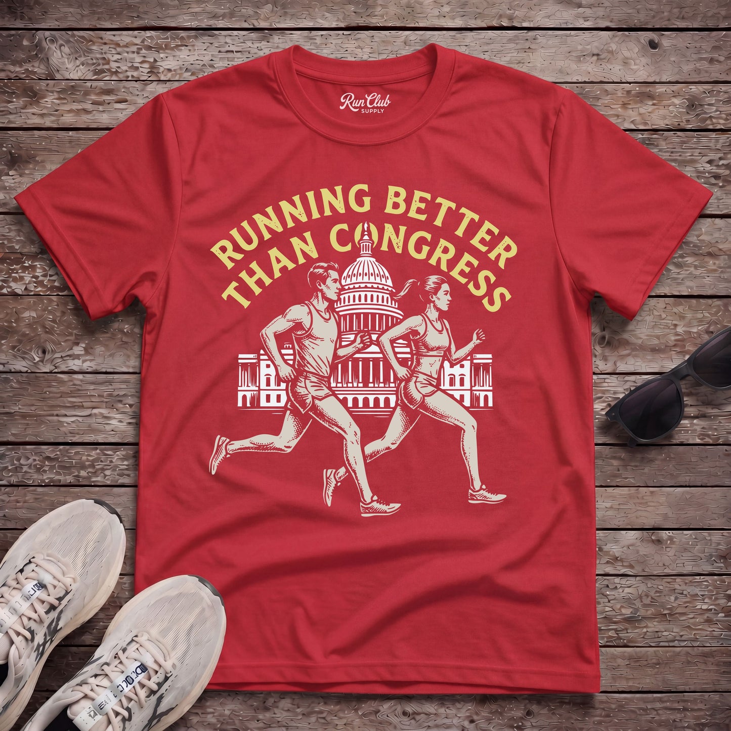 Running Better Than Congress Tech Tee