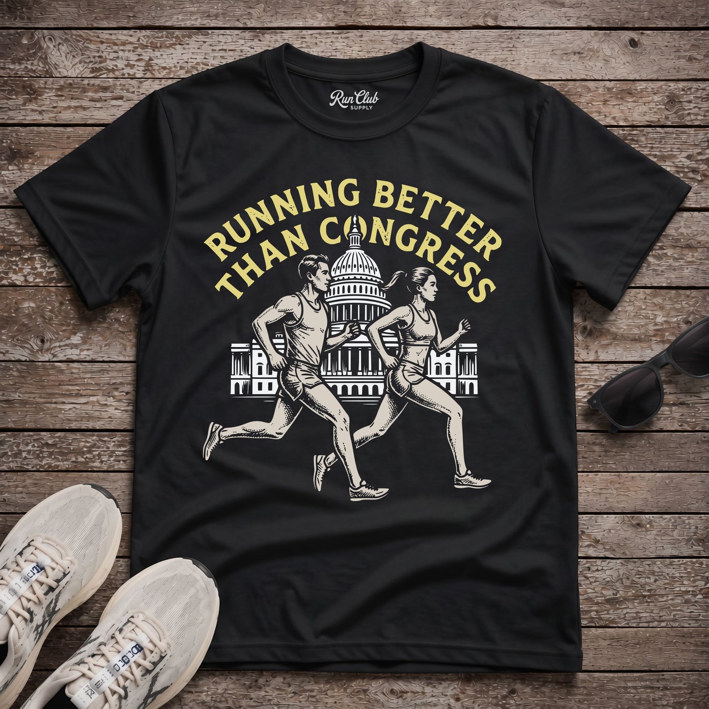 Running Better Than Congress Tech Tee