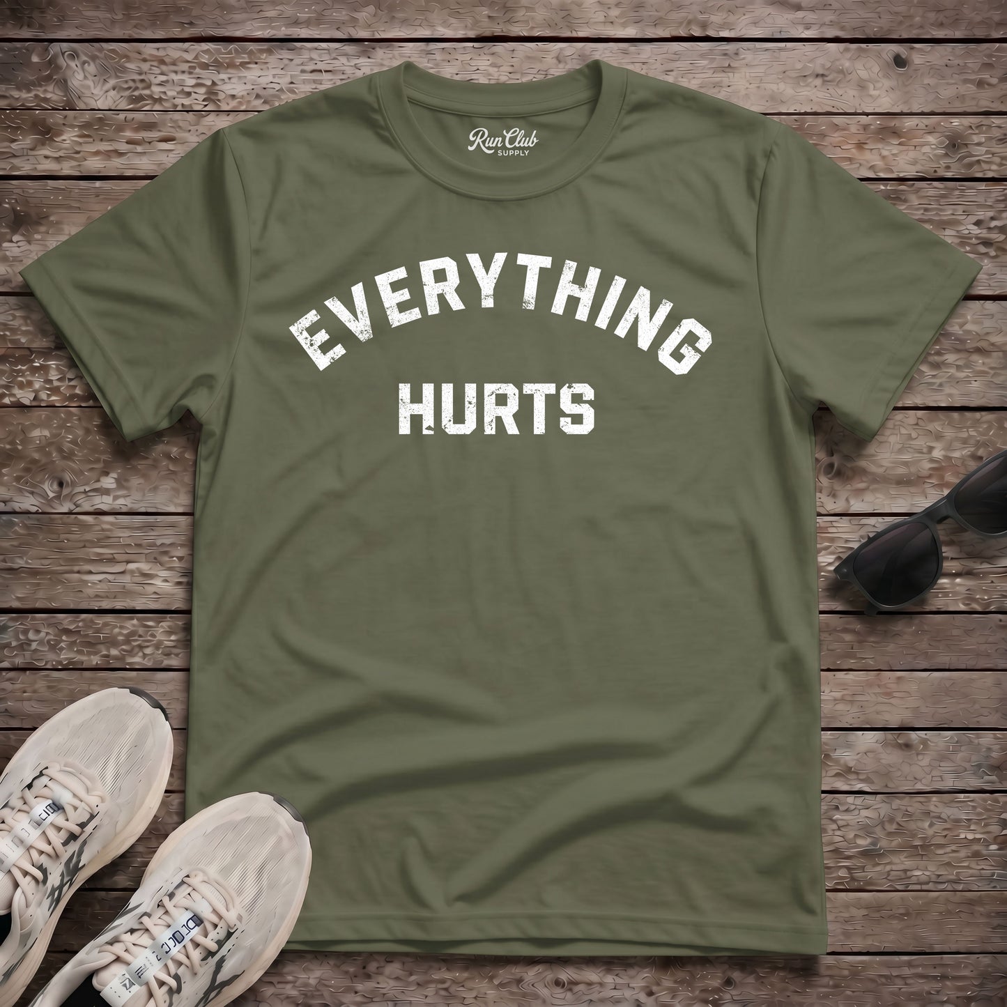 Everything Hurts Tech Tee