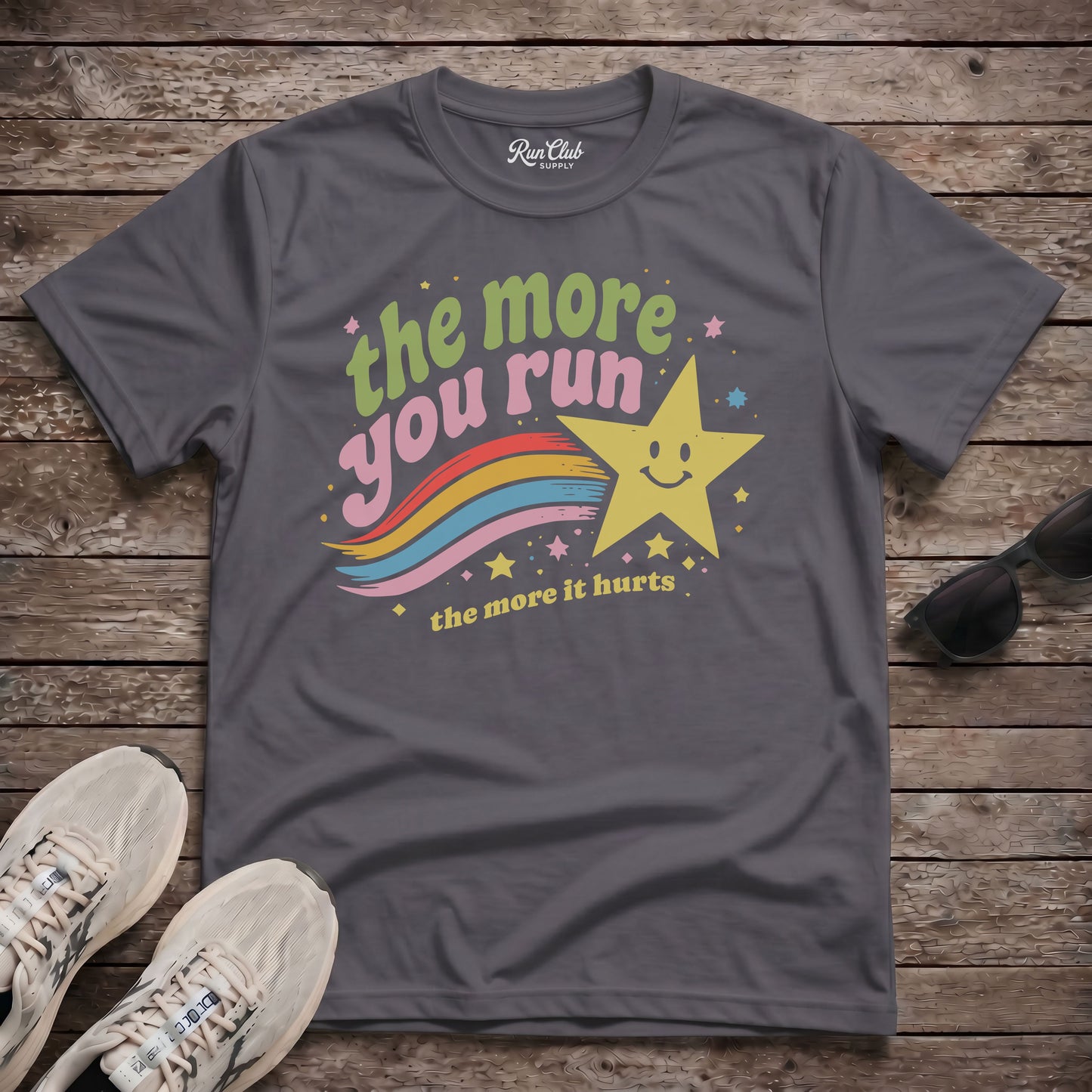 The More You Run Tech Tee