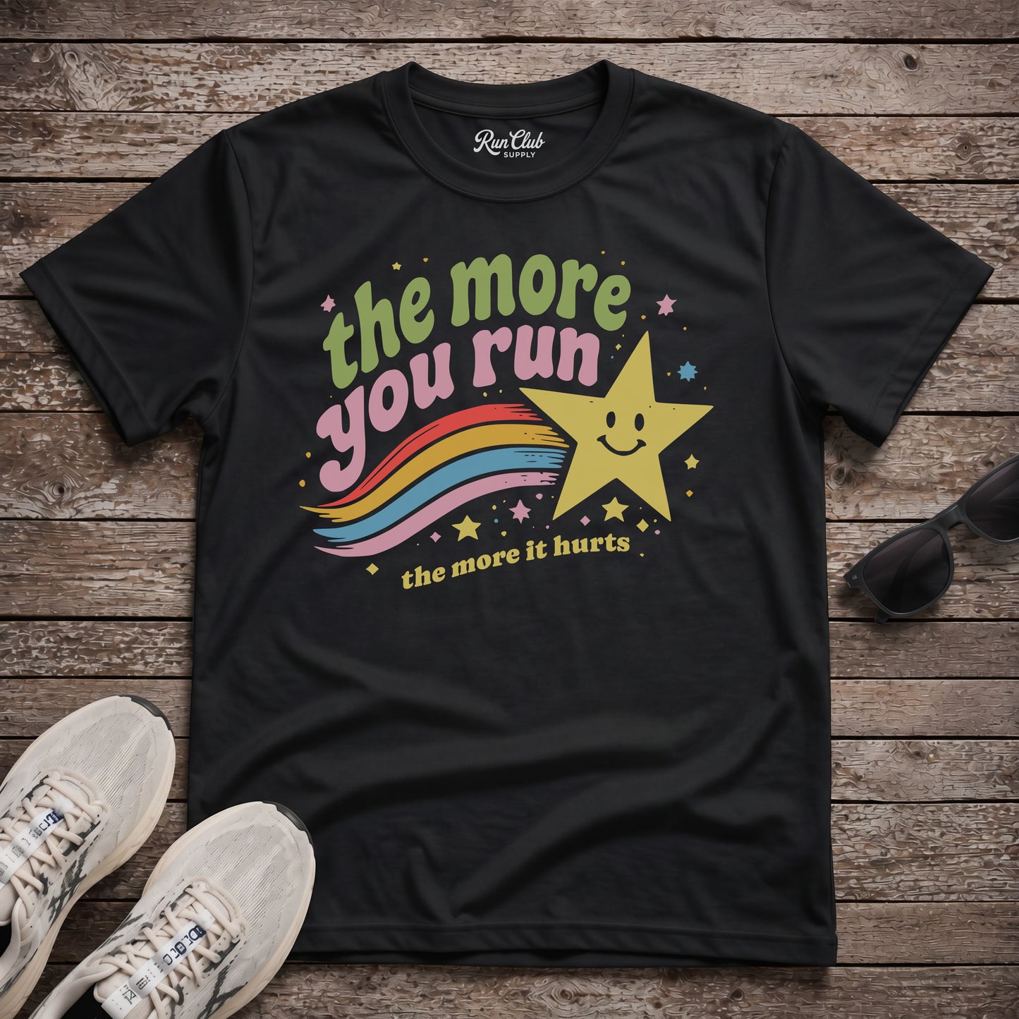 The More You Run Tech Tee