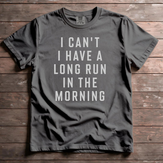 I Can't I Have A Long Run In The Morning
