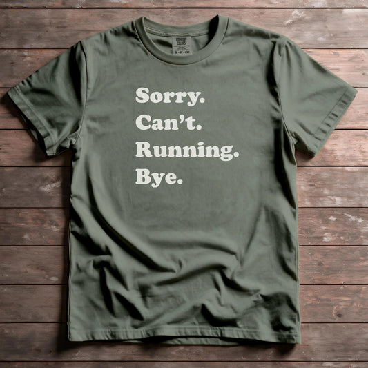 Sorry. Can't. Running. Bye.