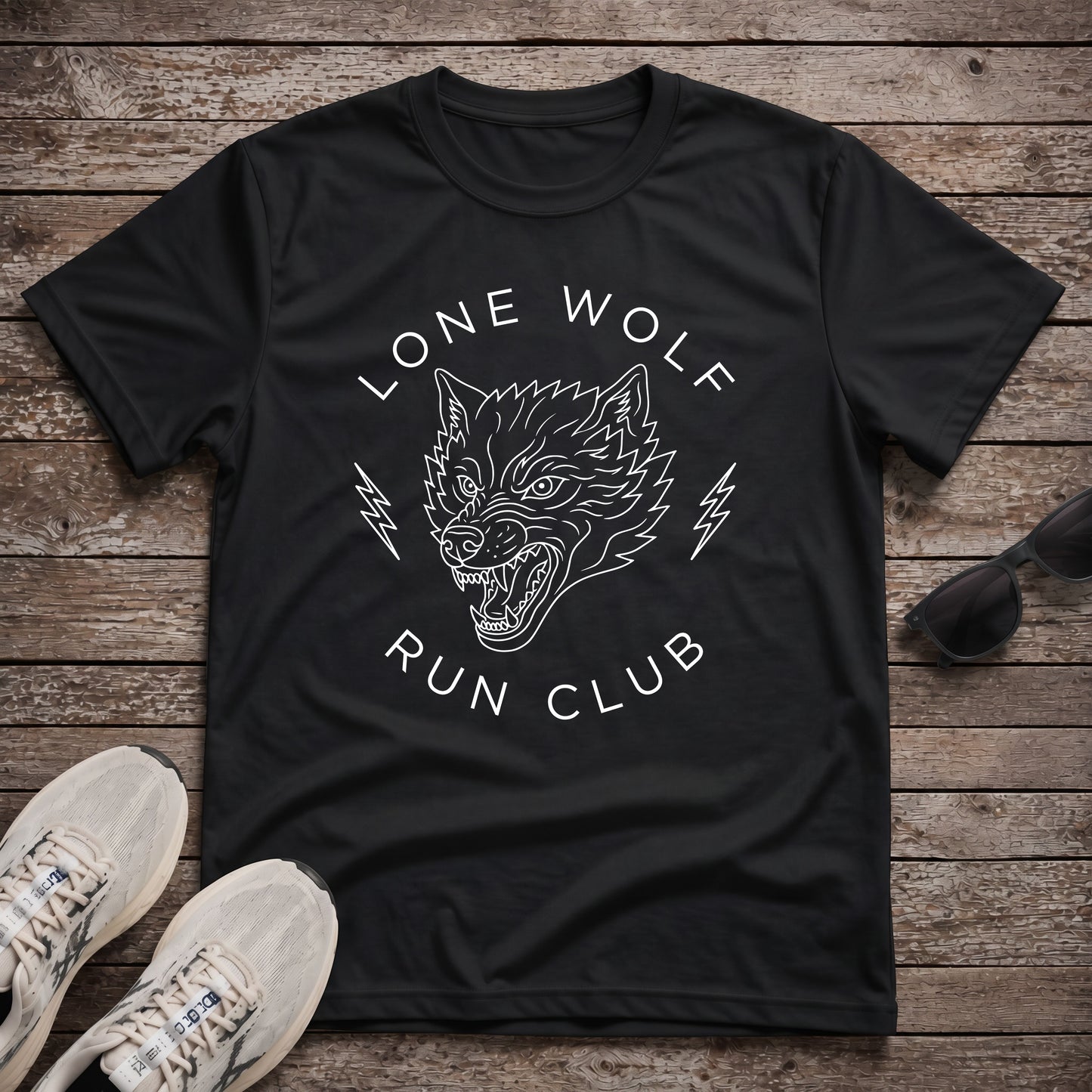 Lone Wolf Run Club Tech Tee