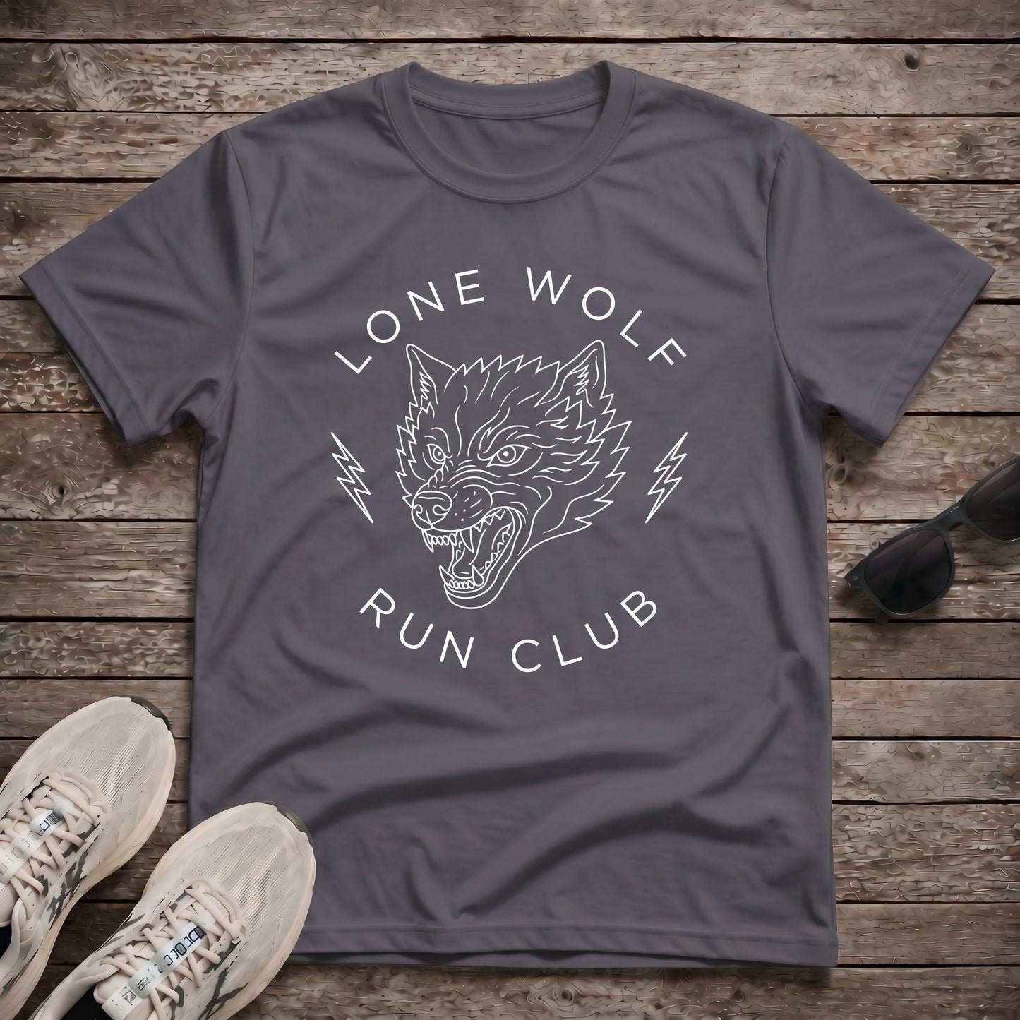 Lone Wolf Run Club Tech Tee