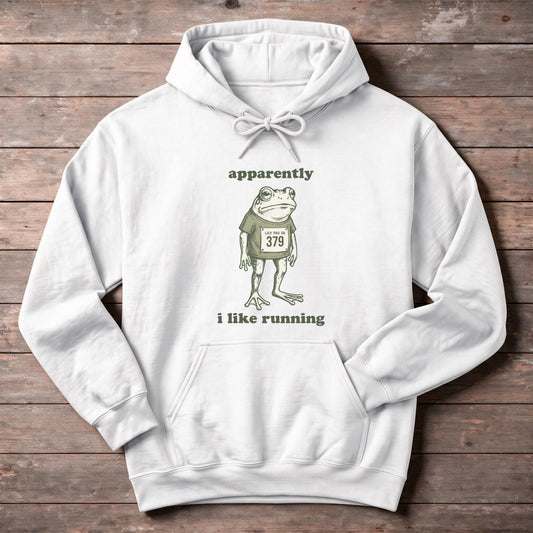 Apparently I Like Running Hoodie